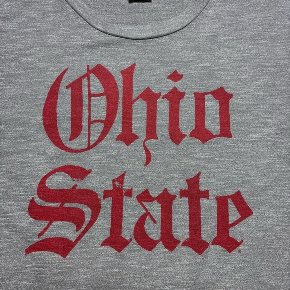 The Ohio State University Shirt Womens Small Crewneck Tee Old English Spellout - Picture 3 of 4
